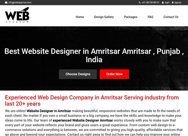 Web Sparrow - Website Designer Amritsar