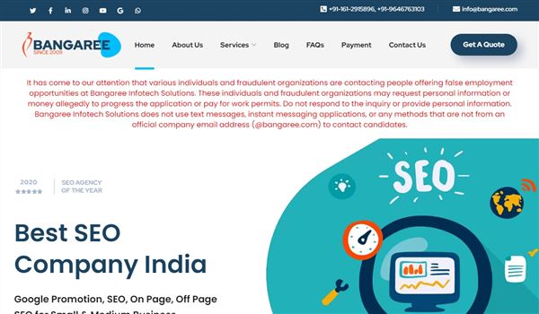 Bangaree: Website Designing/Developer In Ludhiana, SEO, CRM, PPC, Apps