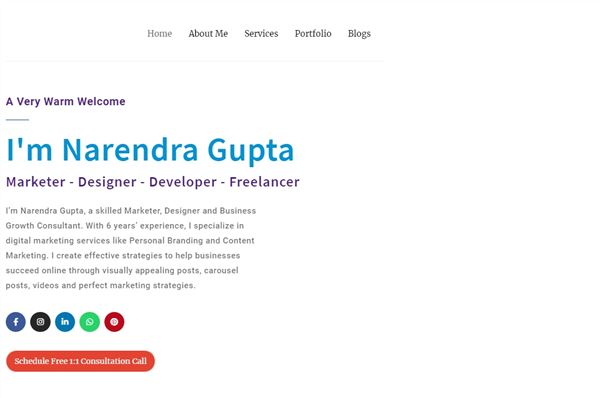 Narendra Gupta Freelancer Web Developer