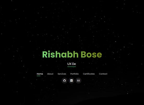 Rishabh Bose - Web Developer