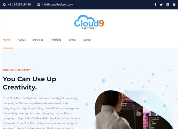 Cloud9 Softech - Website Development & Mobile App Development Company In Vapi, Gujarat, India