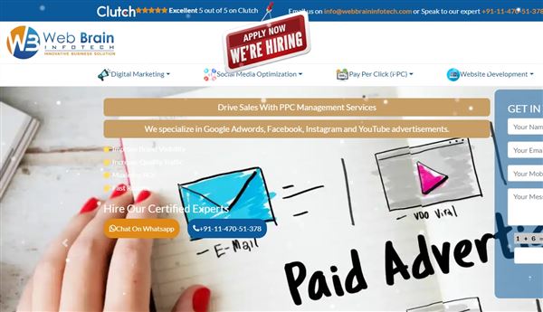 Website, Mobile App, Software Development & Digital Marketing Agency In Delhi, India - Web Brain InfoTech