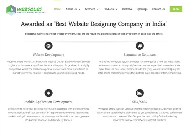 Websoles Strategic Digital Solutions - Awarded Best Website Designing Company In Delhi India