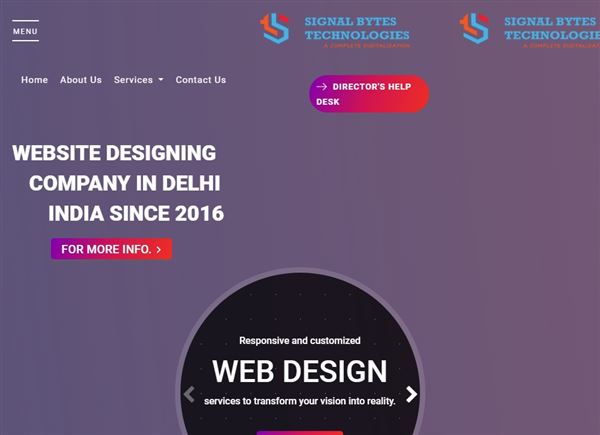 Signal Bytes Technologies - Most Trusted Website Design Company In Delhi India