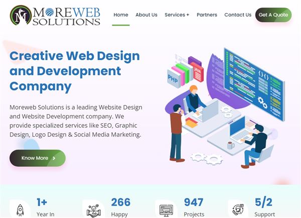 Moreweb Solutions - Web Design | Web Development | SEO | Social Media Marketing | Digital Marketing | Graphics Ahmedabad