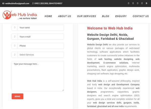 Website Design Faridabad - Website Design Company In Faridabad - Web Hub India