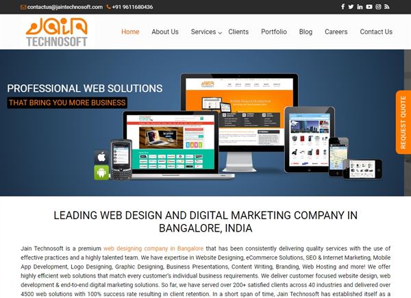 Jain Technosoft - Best Website Design & Digital Marketing Company In Bangalore.