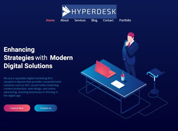 Hyperdesk, Website Designing, Software Development, Graphic Designer, Cyber Security.