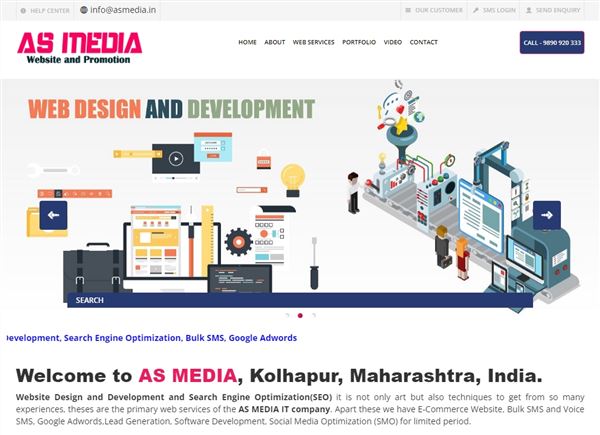 AS Media Website Design Company Ecommerce SEO In Kolhapur