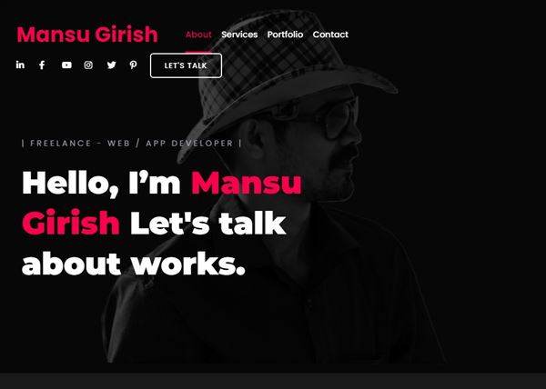 Mansu Girish - Freelance Web / App Developer
