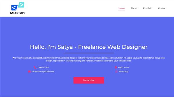 SmartUps - Freelance Website Designer