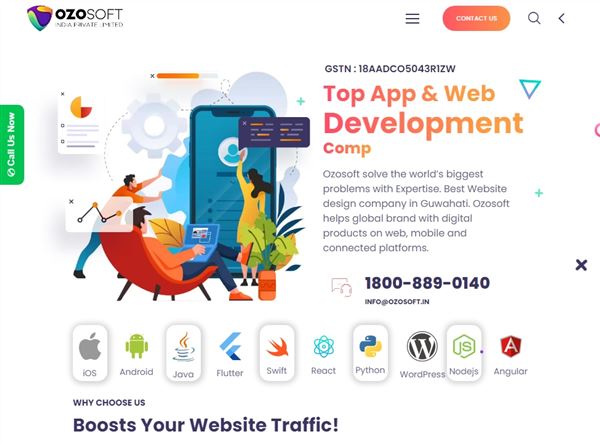 OZOSOFT - Website Design, Web & Mobile App Development Company