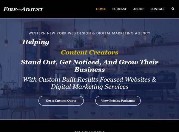 Fire And Adjust - Western NY Web Design And Digital Marketing Services