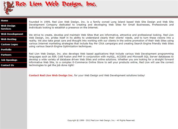 Red Lion Web Design Inc