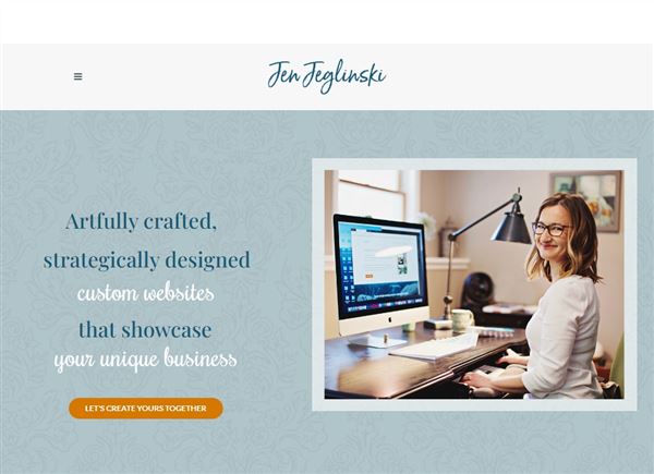 Jen Jeglinski - Custom Web Design & Branding