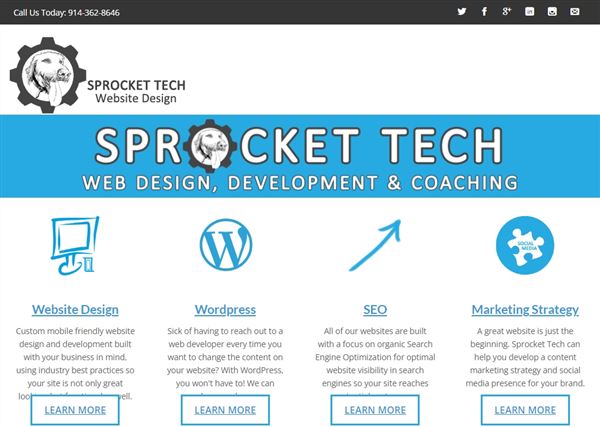 Sprocket Tech Website Design