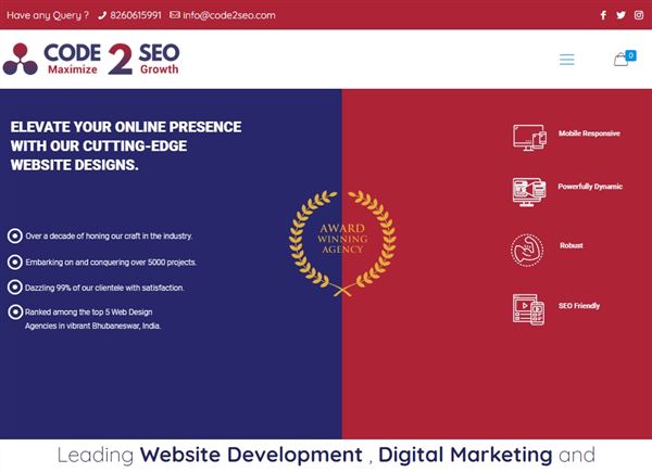 Code 2 SEO - Website Design Company In Bhubaneswar | Digital Marketing Company In Bhubaneswar
