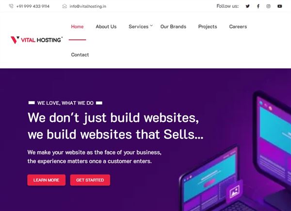 Vital Hosting (Website Designer And Software Development Company)