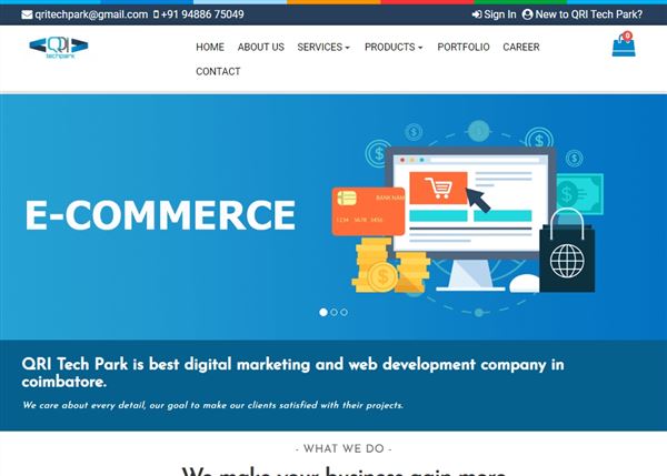 QRI Tech Park - Web Design | Web Application | E-commerce Development | SEO Company In Gudalur