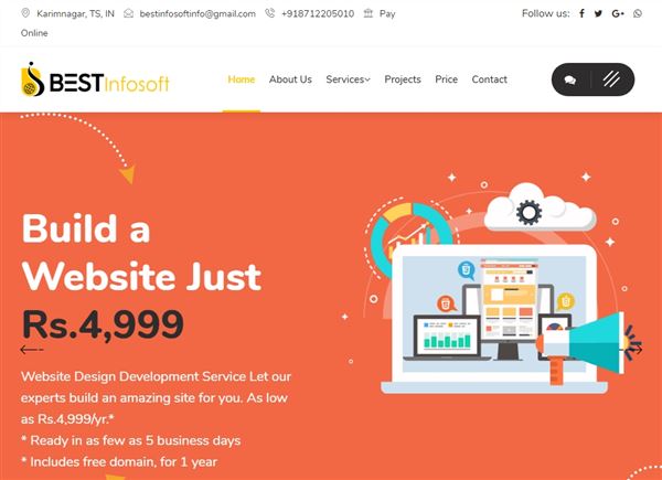 Bestinfosoft Web Design And Web Developer In Karimnagar -Telanagana