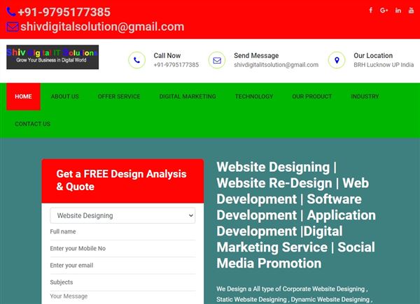 Website Designing Company In Bahraich |SHIV DIGITAL IT SOLUTIONS | Digital Marketing Company In Bahraich