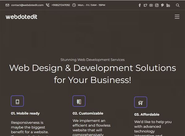 Webdotedit - Web Development & Internet Services Company
