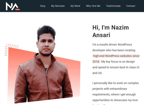 Nazim Ansari - Web Designer In Bareilly