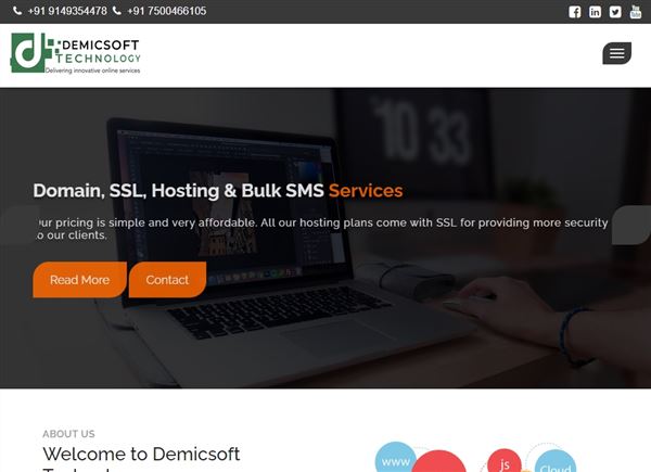 Demicsoft Technology(Software Training And Development, Website Design, Bulk SMS, Domain Hosting)