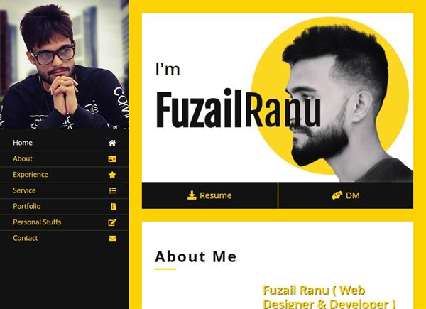 Fuzail Ranu (Be A Complete Web Designer And Web Developer)
