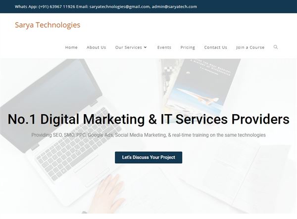 Sarya Technologies - A Premium Software & Digital Marketing Company