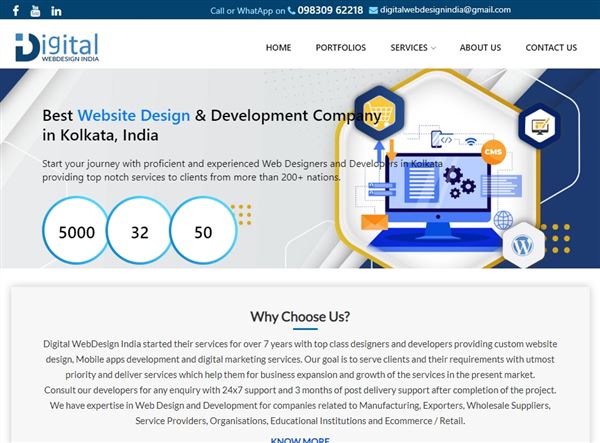 DigitalWebdesignIndia - ECommerce Website Design & Development Company Kolkata