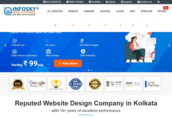 InfoSky Solutions - Website Design & Development Company In Kolkata
