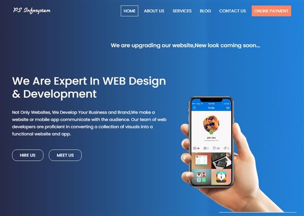 PS Infosystem -website, Software And App Development Company Kolkata,India